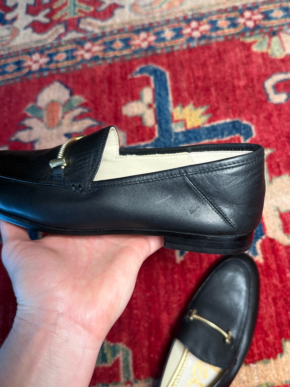 NWOT Sam Edelman Lior Black Leather Loafers | 6.5 - Picture 11 of 16